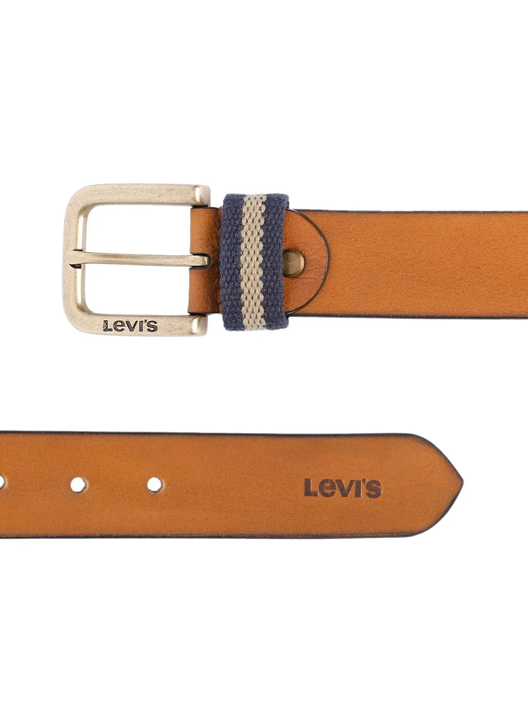 Men's Tan Solid Belt