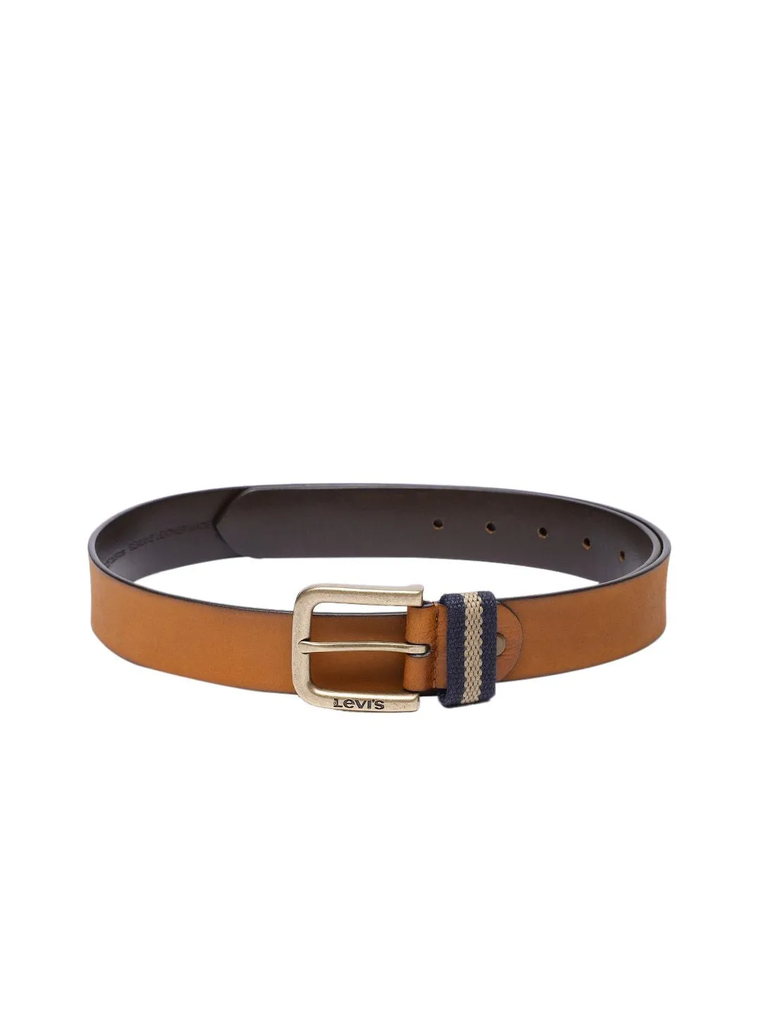Men's Tan Solid Belt