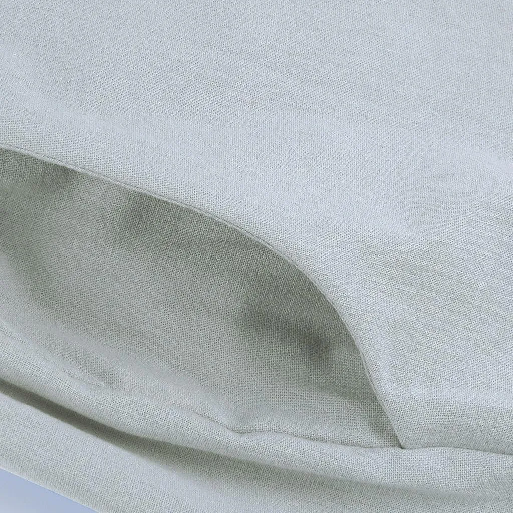 MRGIINRI Linen Pants for Women Summer 2024 Casual Drawstring Elastic Waist Long Wide Leg Pant Lounge Trousers with Pockets