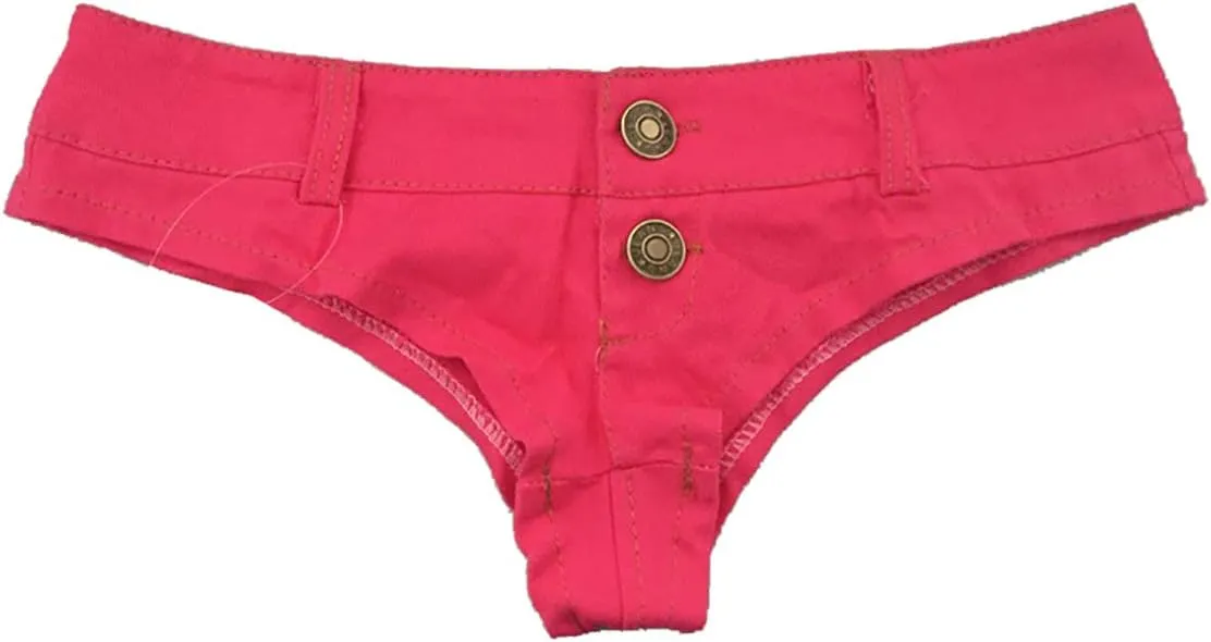 Naturemore Women's Sexy Low Waisted Stretch Mini Denim Shorts Hot Pants Clubwear