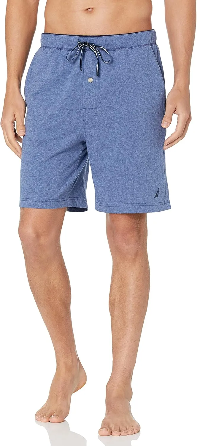 Nautica Men's Soft Knit Elastic Waistband Sleep Lounge Short