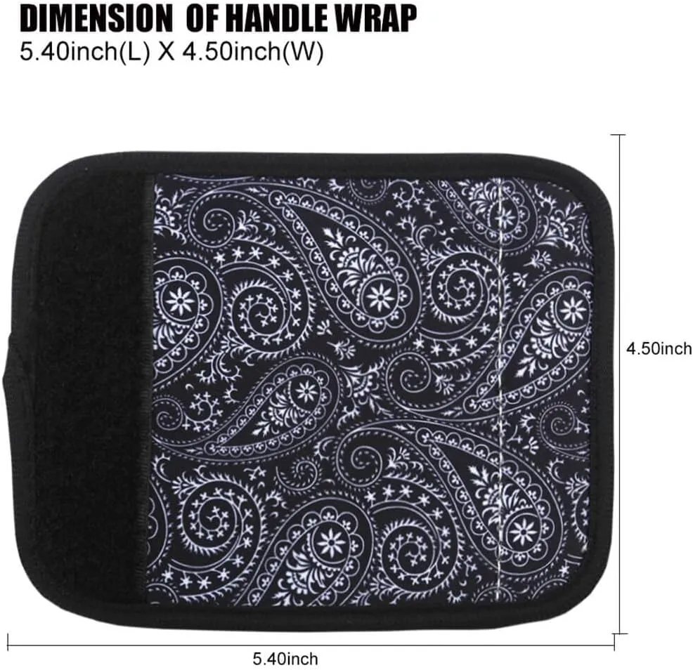 Neoprene Luggage Handle Wrap- Comfort Luggage Identifiers for Suitcases Luggage Markers Easy Identification Travel Bag Identifiers Travel Accessories for Women