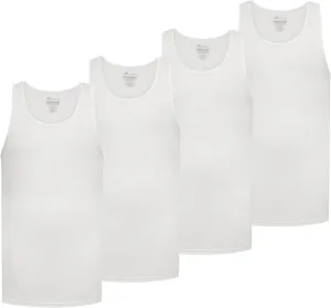 New Balance Men's Cotton Performance Rib Sleeveless Tank Top Undershirt (3 Pack Or 4 Pack)
