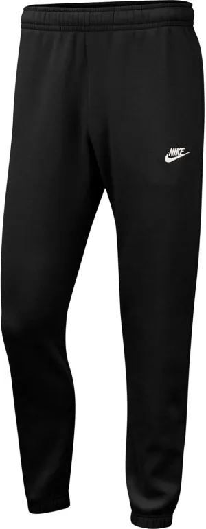Nike Men's Club Open-Hemmed Pants Black | Black | White SM