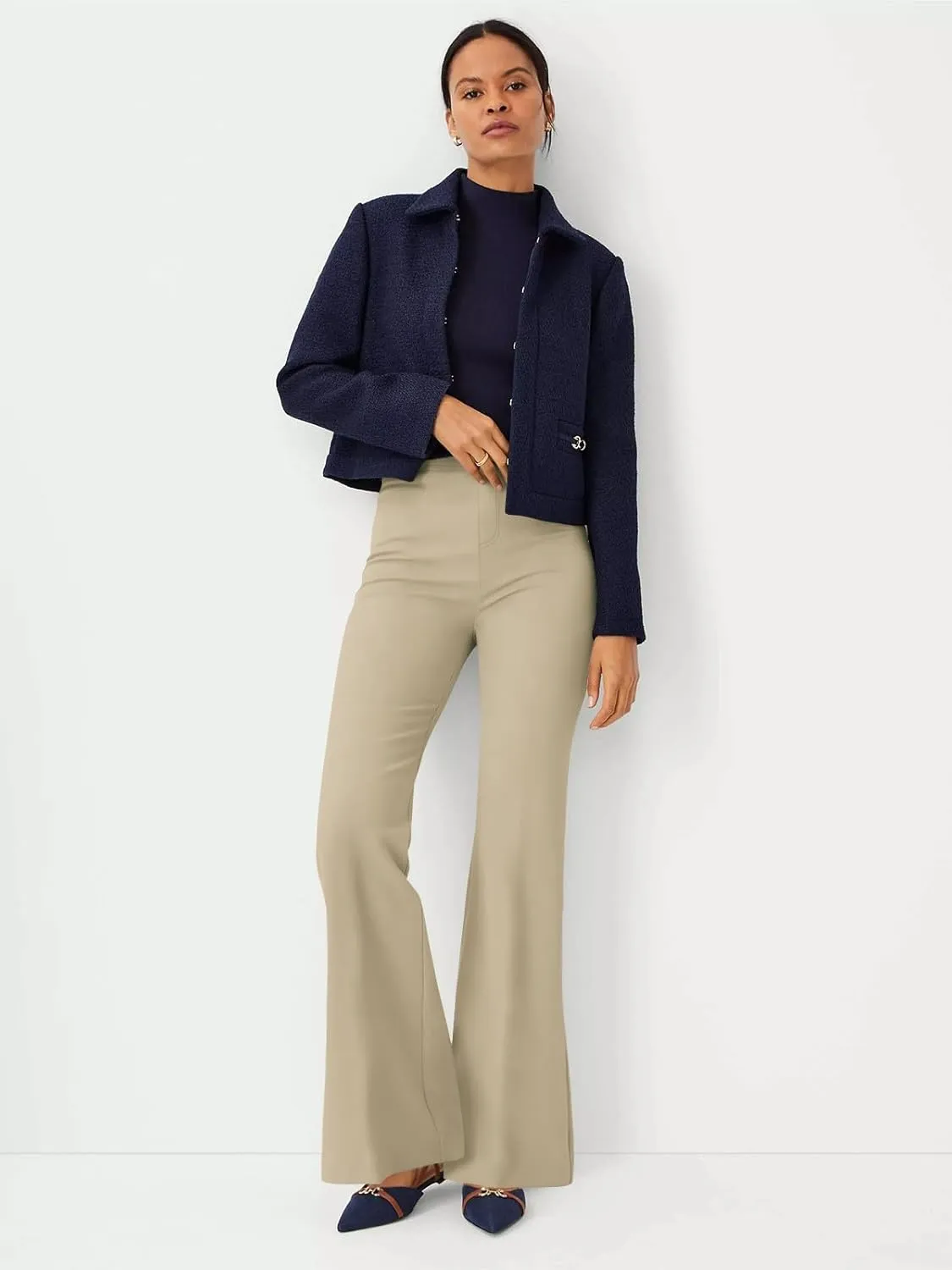 NIMIN Womens Dress Pants High Waisted Flare Casual Slacks for Women Stretchy Boot Cut Work Trousers with Pockets 2025