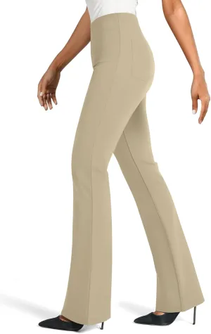 NIMIN Womens Dress Pants High Waisted Flare Casual Slacks for Women Stretchy Boot Cut Work Trousers with Pockets 2025