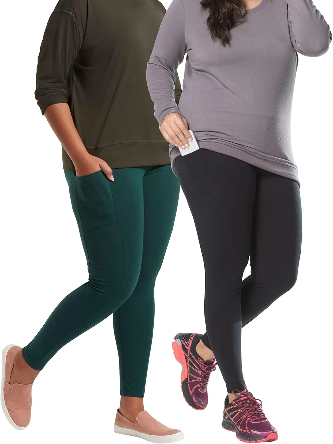 No Nonsense Women's Cotton Lounge Legging with Pocket