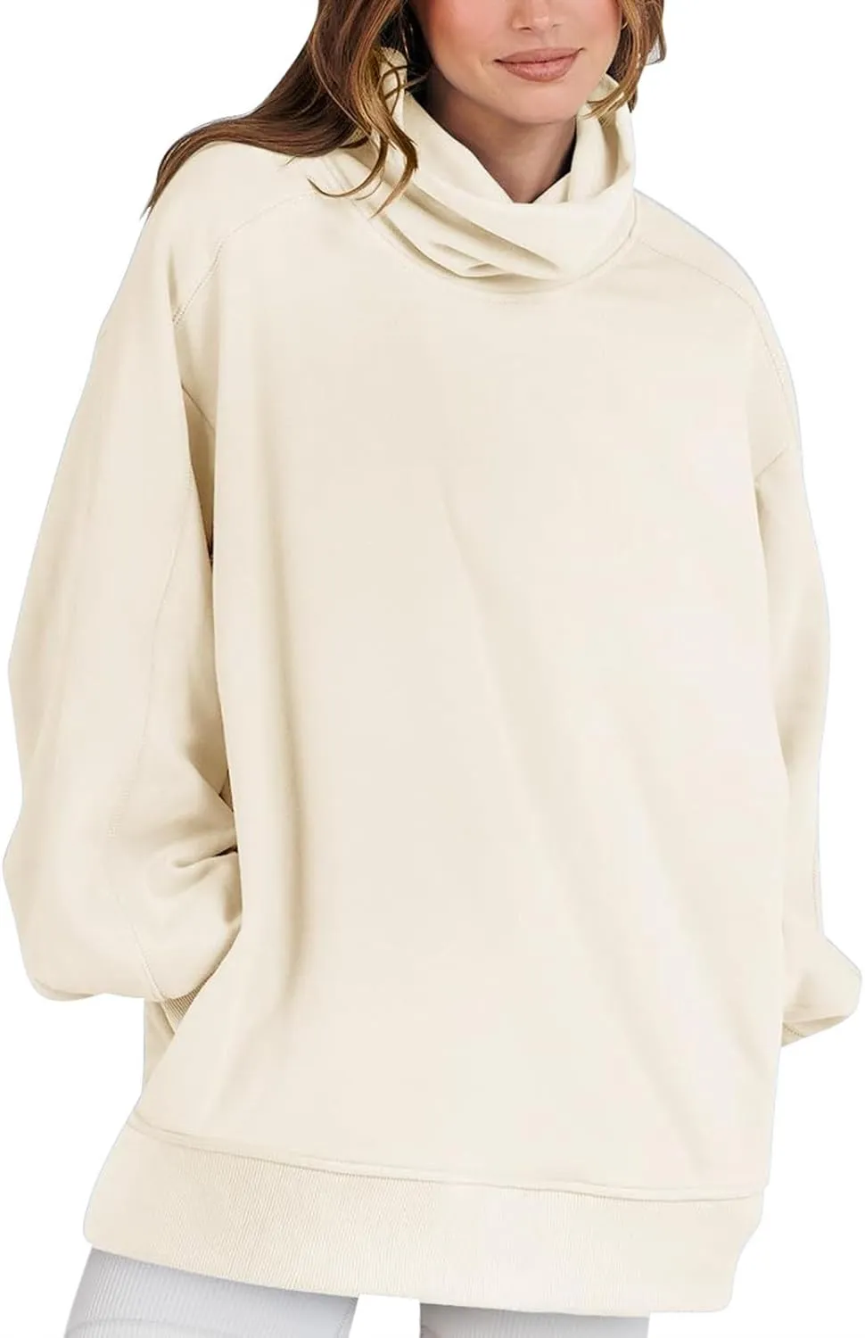 Oversized Sweatshirts for Women Long Sleeve Cowl Neck Hoodie Casual Loose Pullover Tops 2024 Fall Winter Clothes