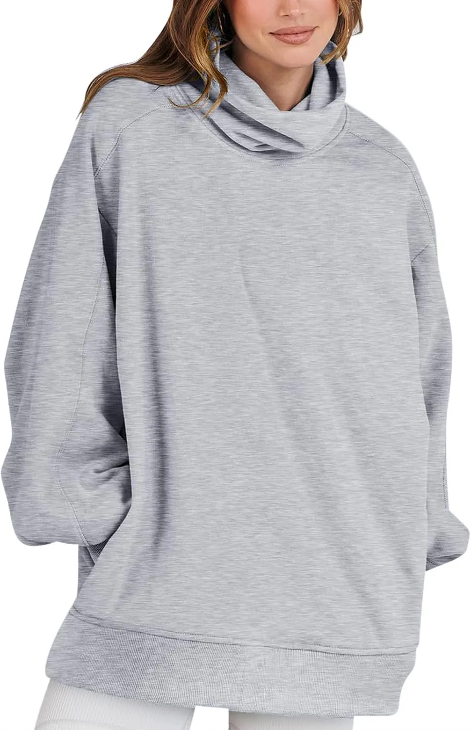 Oversized Sweatshirts for Women Long Sleeve Cowl Neck Hoodie Casual Loose Pullover Tops 2024 Fall Winter Clothes