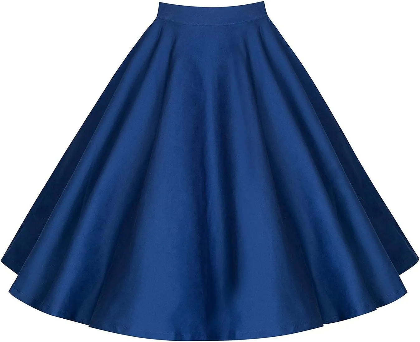 PEHMEA Women's Casual High Waist A Line Pleated Midi Skater Skirt