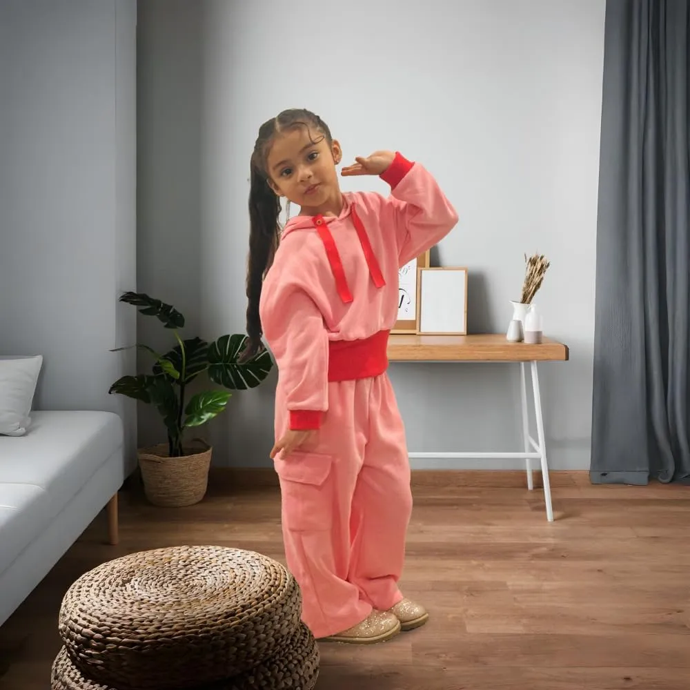 Pumpkin By L.E. Spring Outfit, Pink Hoodie and Sweatpants Set
