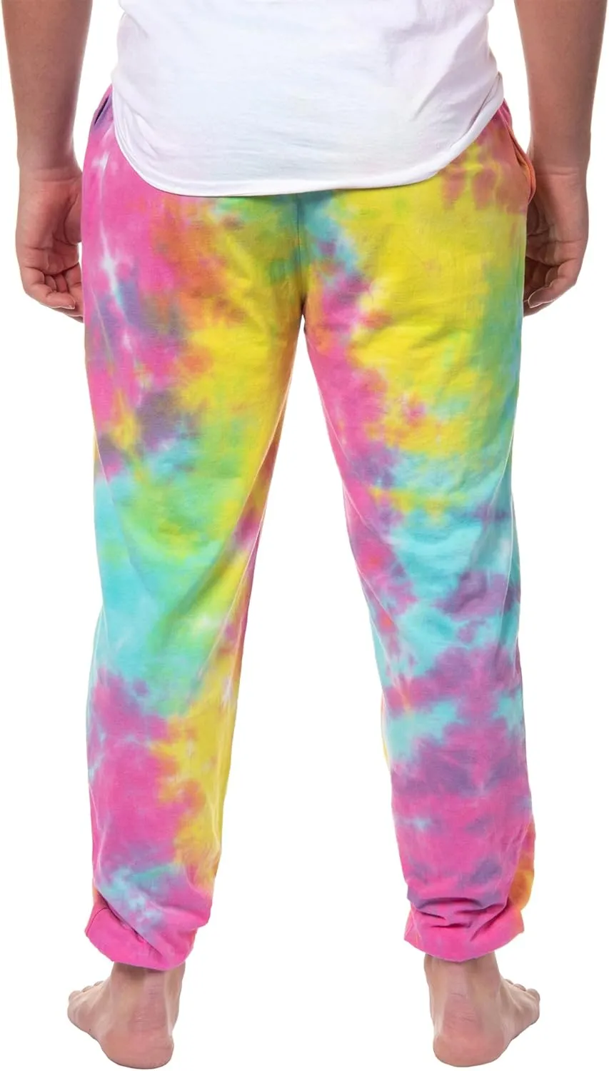 Scooby-Doo Mens' TV Show Cartoon Tie-Dye Jogger Pajama Pants for Adults