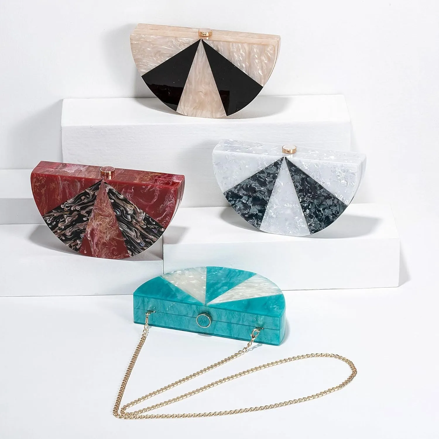 Shell Clutch Purse for Women Acrylic Seashell Sequin Bag Summer Handbag Evening Party Old Money Aesthetic