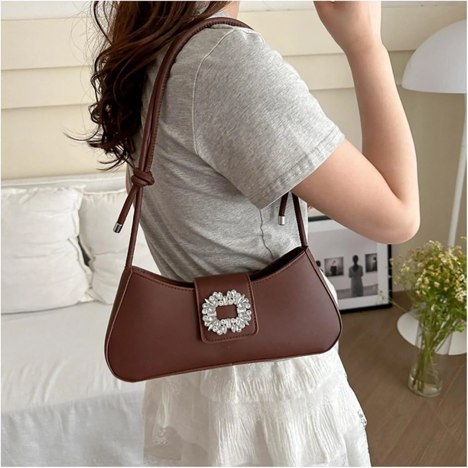 Soft Leather Bag Shoulder Bag Women's Bag Daily Banquet