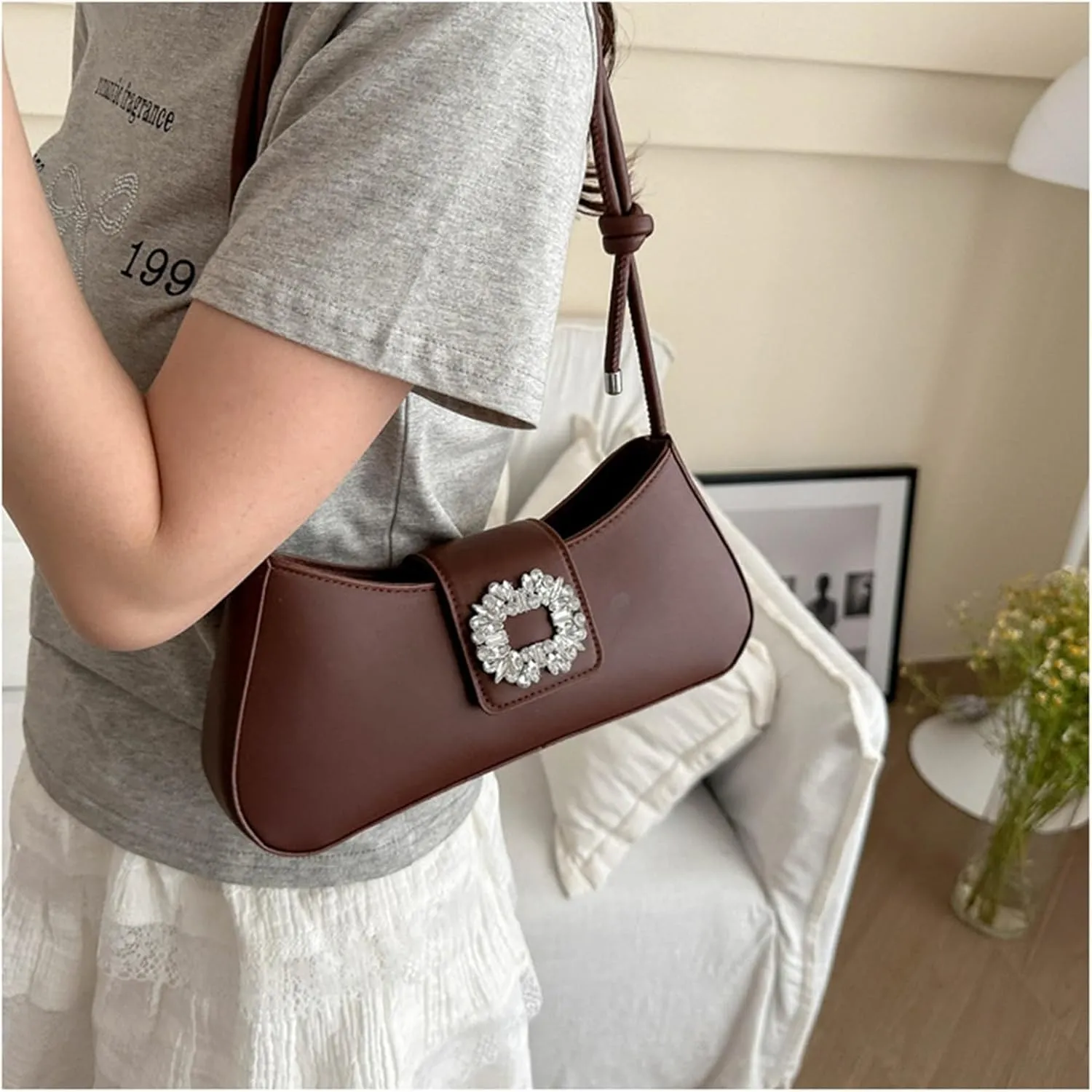Soft Leather Bag Shoulder Bag Women's Bag Daily Banquet