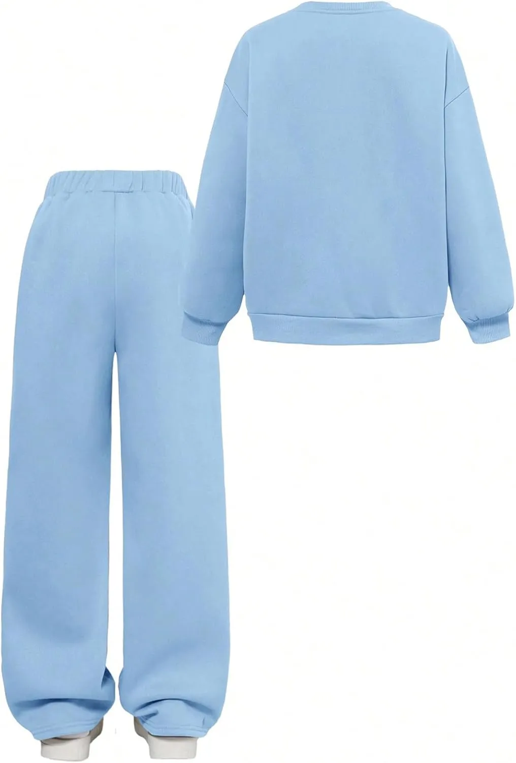 SOLY HUX Cute Clothes for Girls Sweatsuit Sets Crewneck Casual Sweatpants 2 Piece Outfits Sweatshirt and Pants