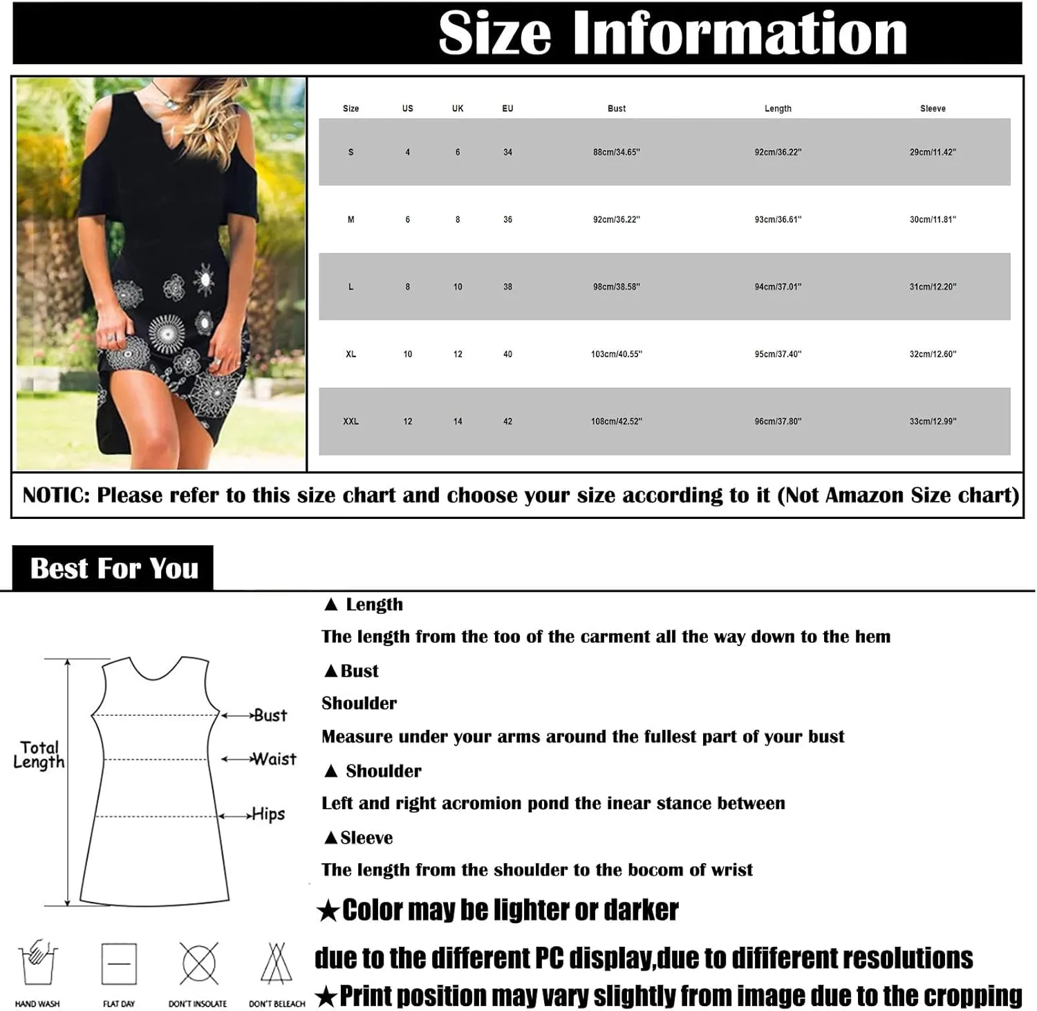 Summer Dresses for Women 2022,Women Traditional Aztec Cold Shoulder Sexy V Neck Short Sleeve Dress Floral Casual Dress