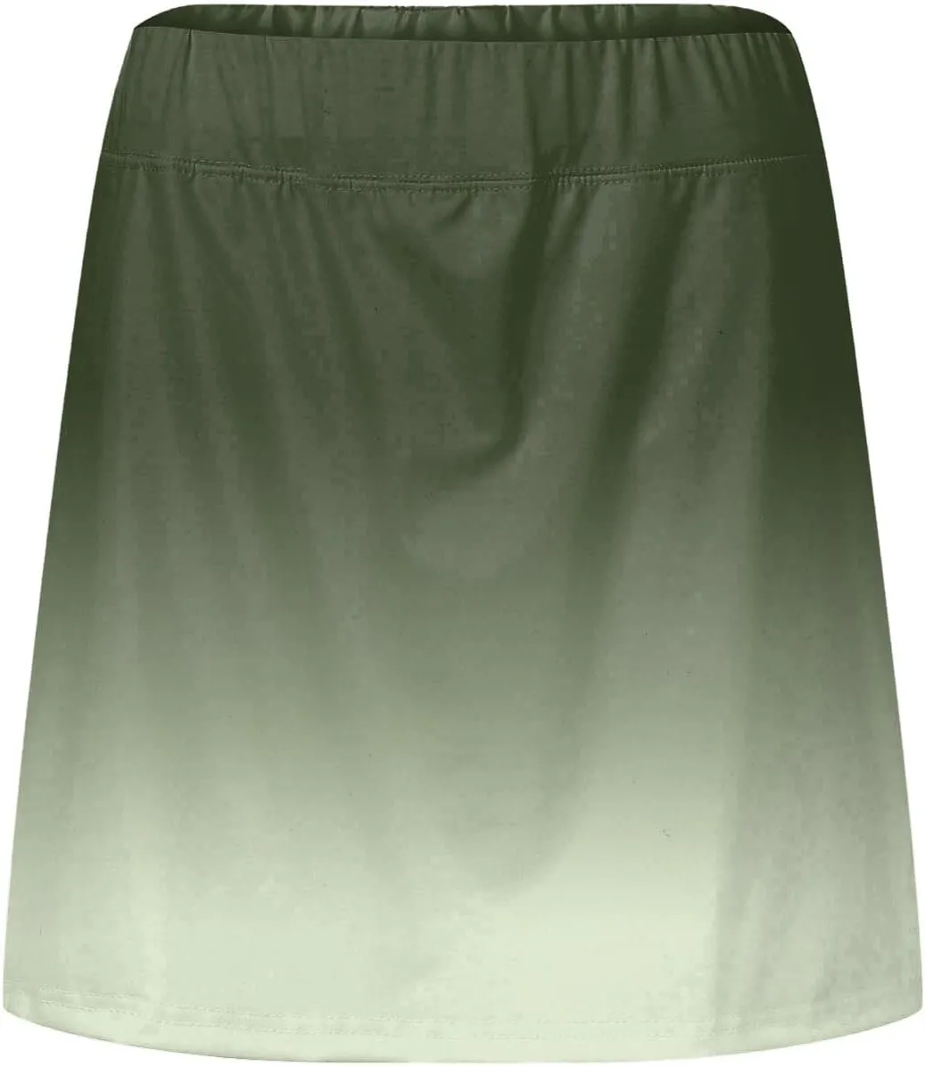 Summer Tennis Skirts for Women with Shorts 2025 Y2K Athletic Golf Skorts Trendy Casual High Waisted Comfy Tennis Skort