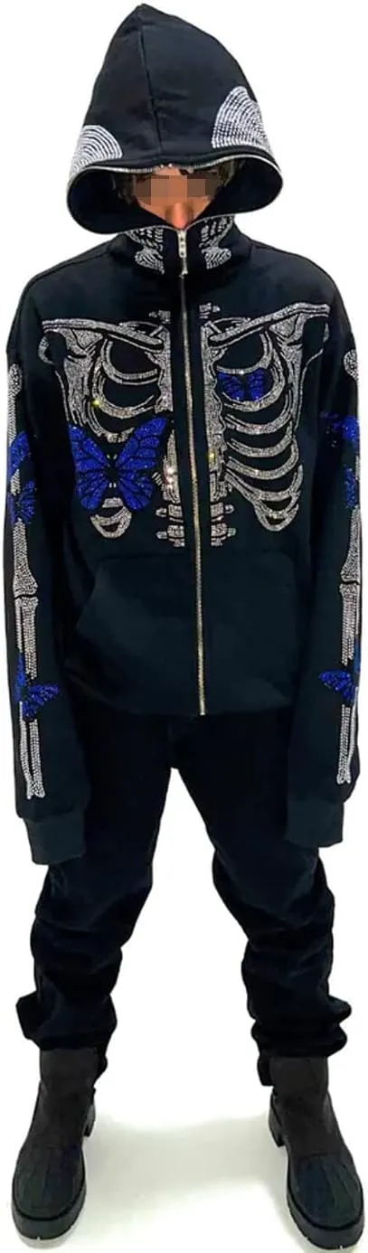 Sunwittafy Women's Aesthetic Zip Up Hoodie Y2k Long Sleeve Oversized Hooded Sweatshirt Fashion Jacket Vintage Streetwear