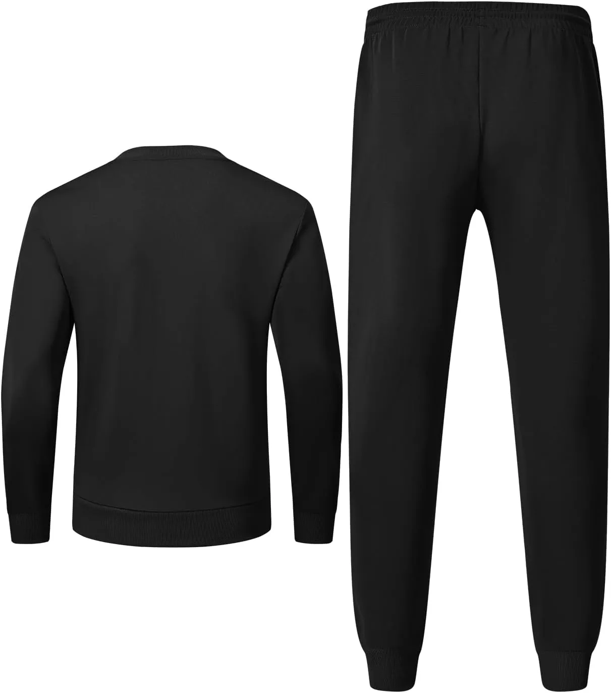 TBMPOY Mens Sweatsuits 2 Piece Set Tracksuits Jogging Outfits Long Sleeve Tops Jogger Pants Sweat Track Suits Casual Athletic