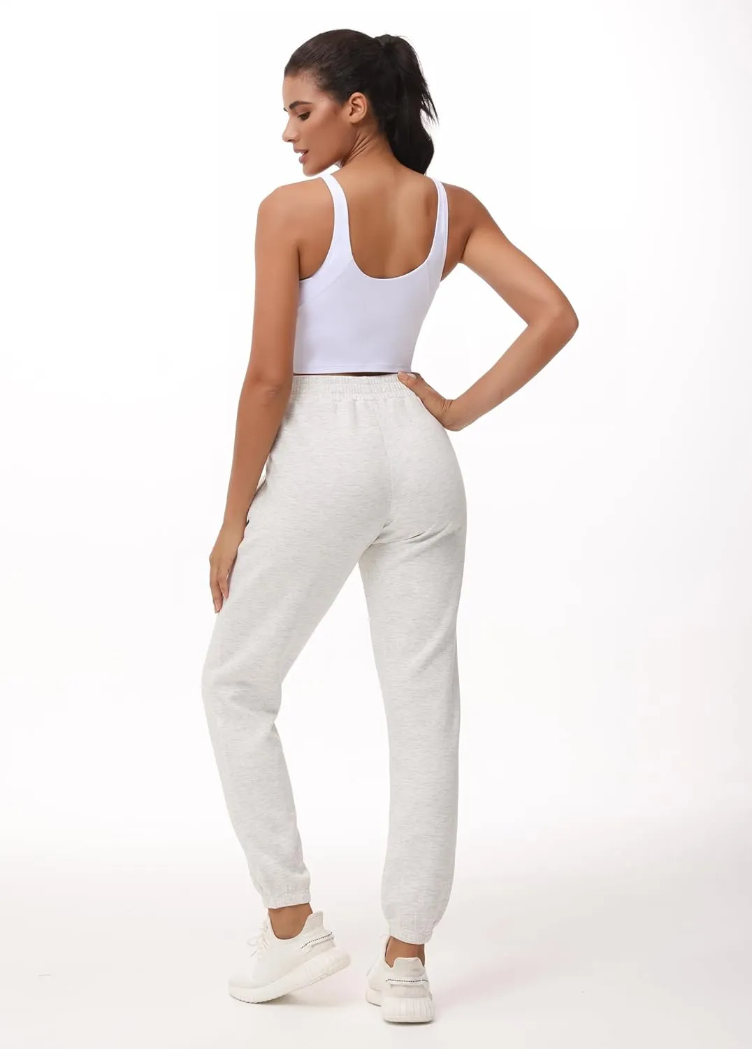 THE GYM PEOPLE Women's Baggy Cinch Bottom Sweatpants Lightweight Workout Joggers Pants with Pockets