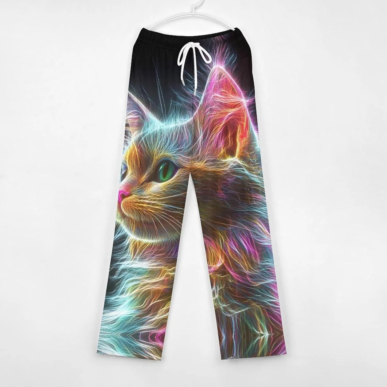 Thunder Cat Colorful Spirit God Pajama Pants Men Lightweight Pjs Elastic Waistband Sleep Lounge Pants Fashion Loungewear