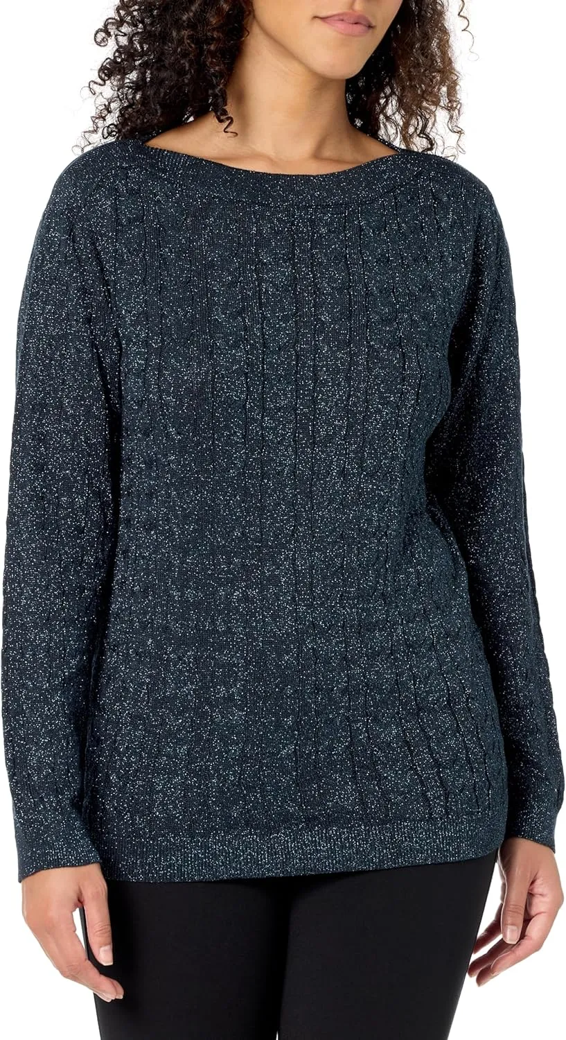Tommy Hilfiger Women's 3/4 Length Sleeve Boatneck Sweater