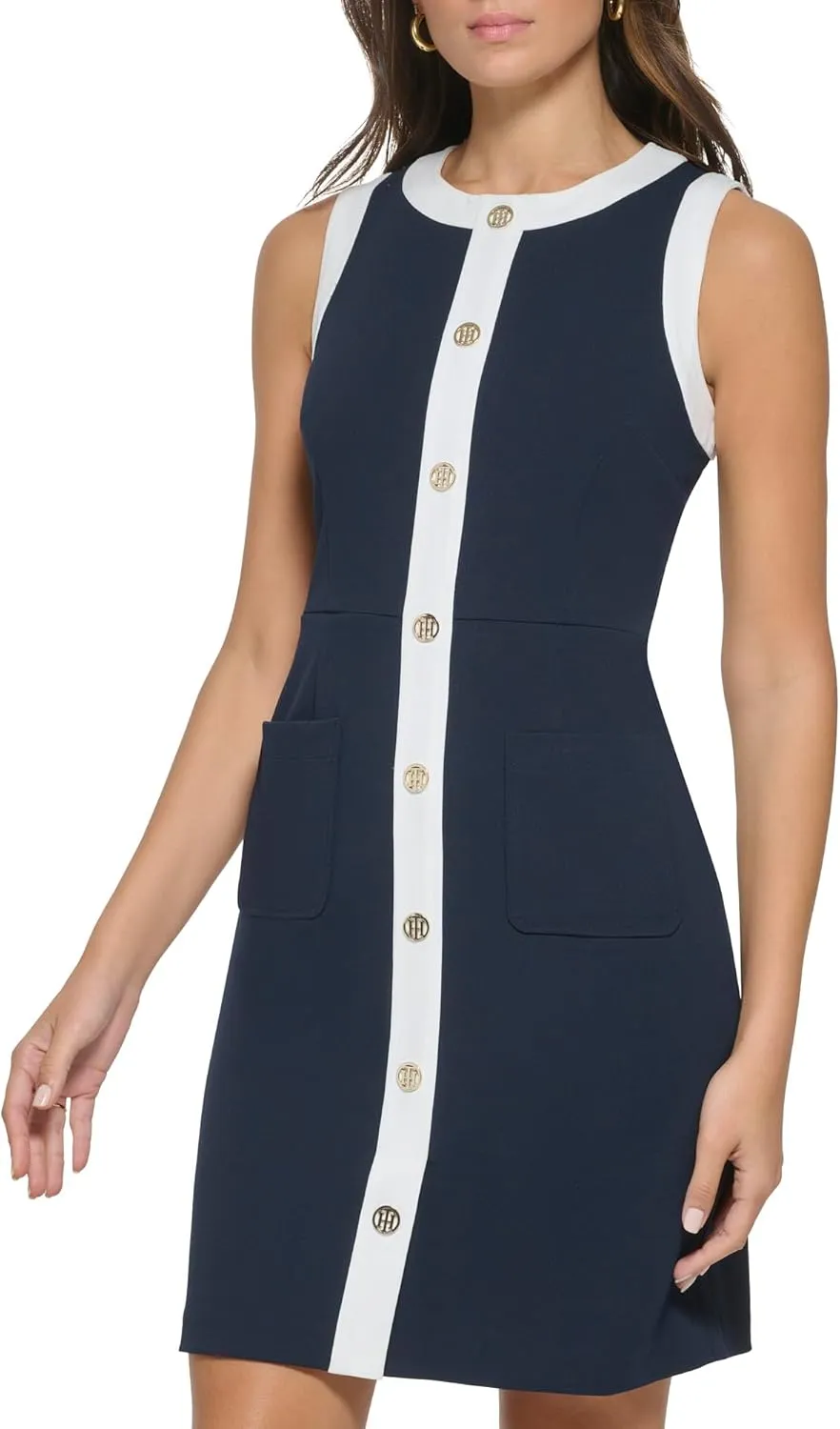 Tommy Hilfiger Women's Mini Houndstooth Knit Dress