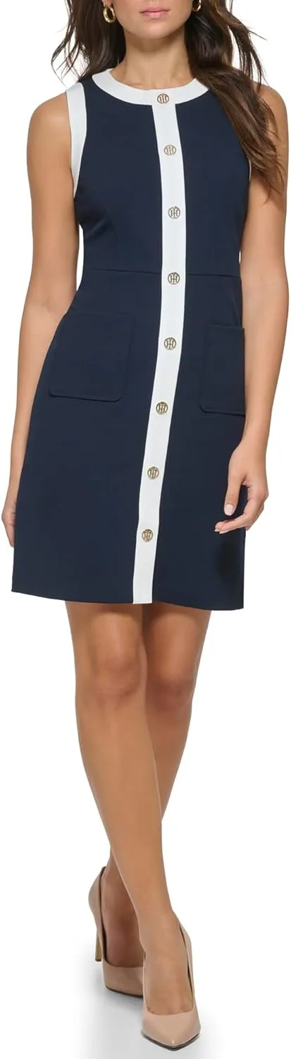 Tommy Hilfiger Women's Mini Houndstooth Knit Dress