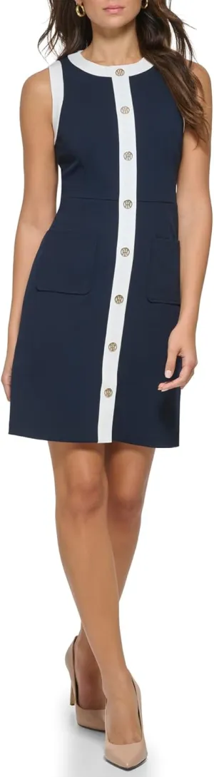 Tommy Hilfiger Women's Mini Houndstooth Knit Dress