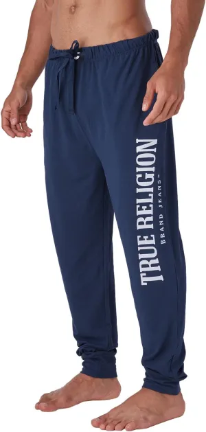 True Religion Mens Jogger Pajama Pants, Lightweight Lounge Casual Sleep Pants for Men