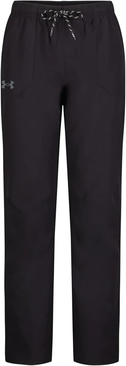 Under Armour Boys' Outdoor Woven Tech Pants, 4-Way Stretch Fabric & Drawstring Closure