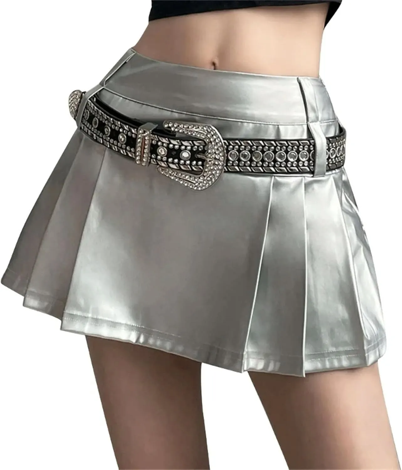 Versatile High Waist Pleated Skirt for Women Perfect for Parties and Clubs