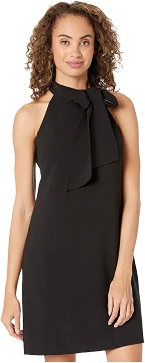 Vince Camuto Women's Halter Bow Neck Dress