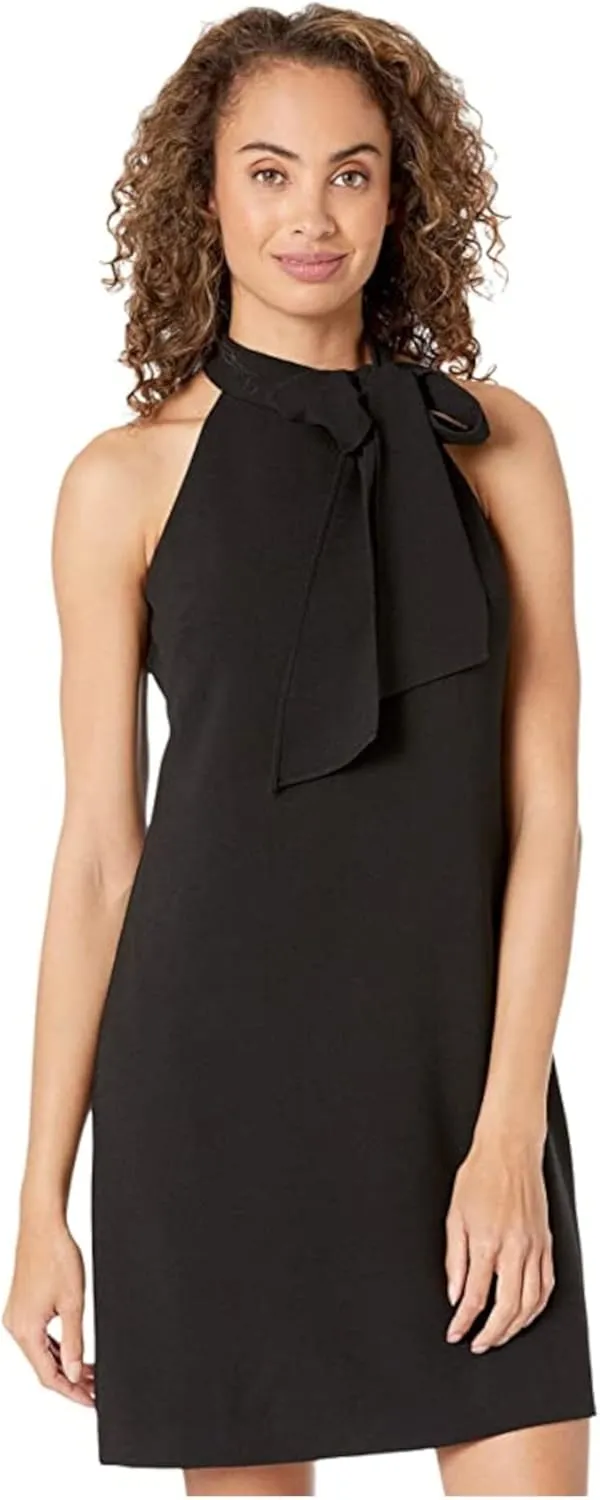 Vince Camuto Women's Halter Bow Neck Dress