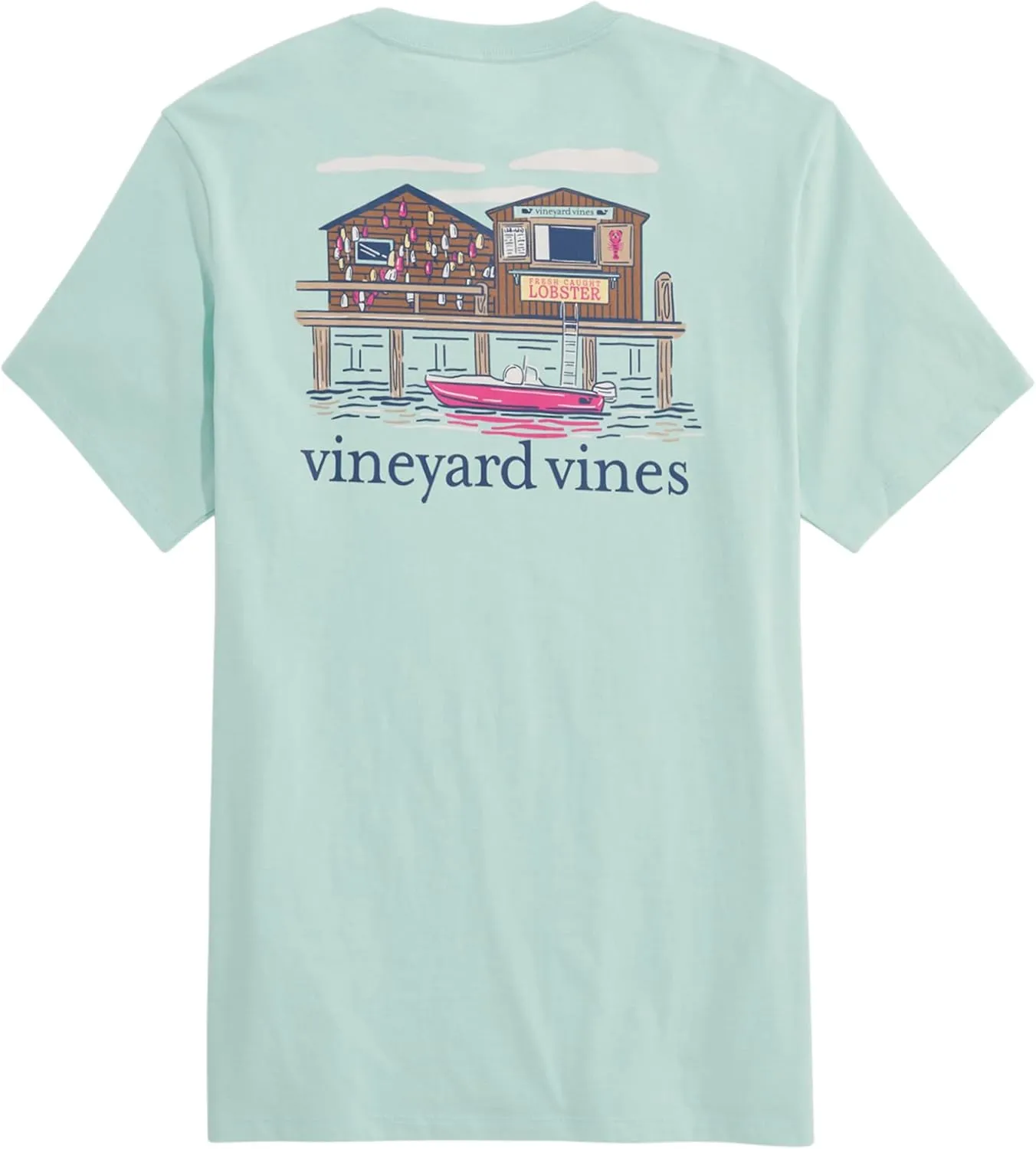 vineyard vines Men's Dockside Lobster Shack Short-Sleeve Pocket Tee