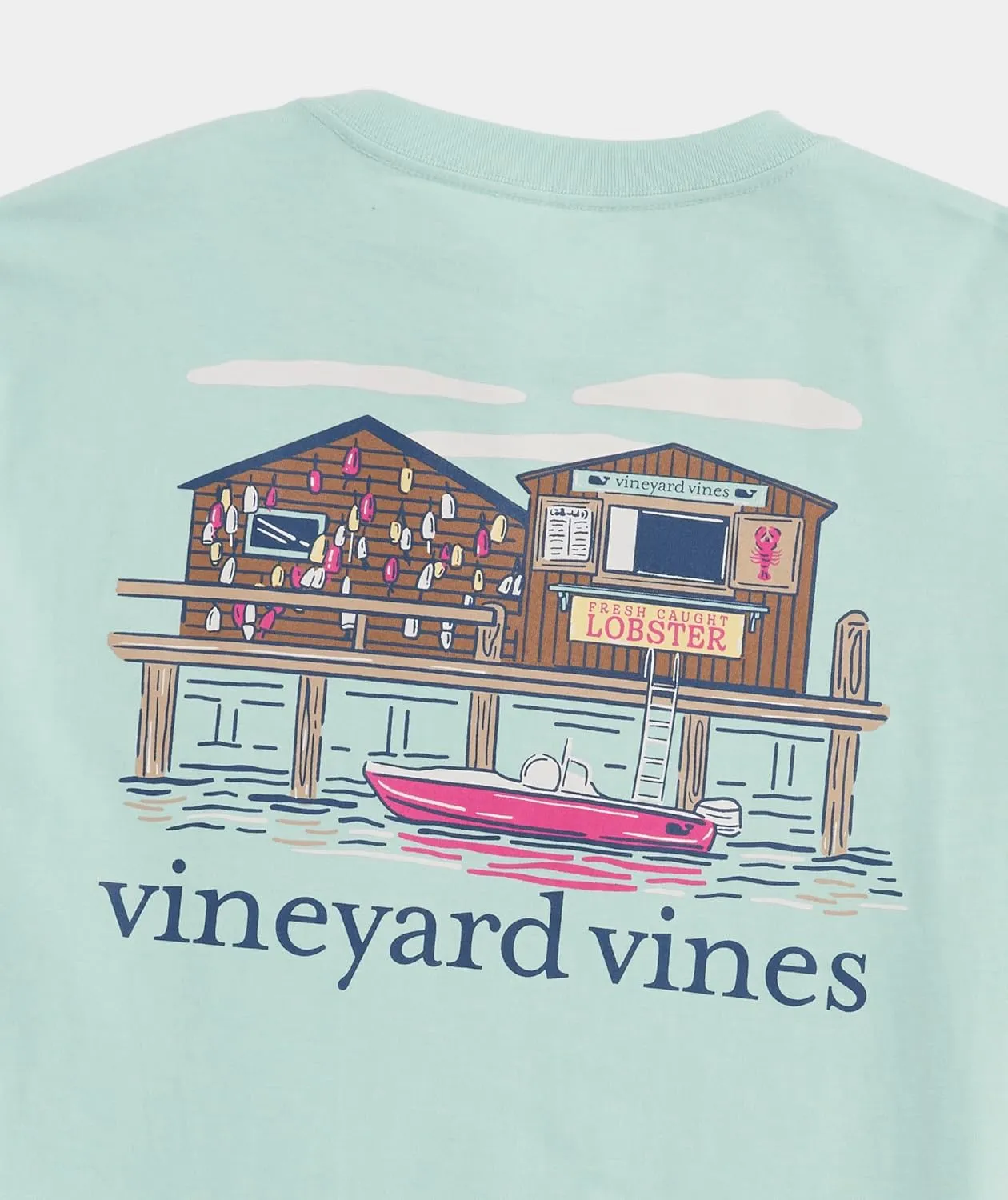 vineyard vines Men's Dockside Lobster Shack Short-Sleeve Pocket Tee