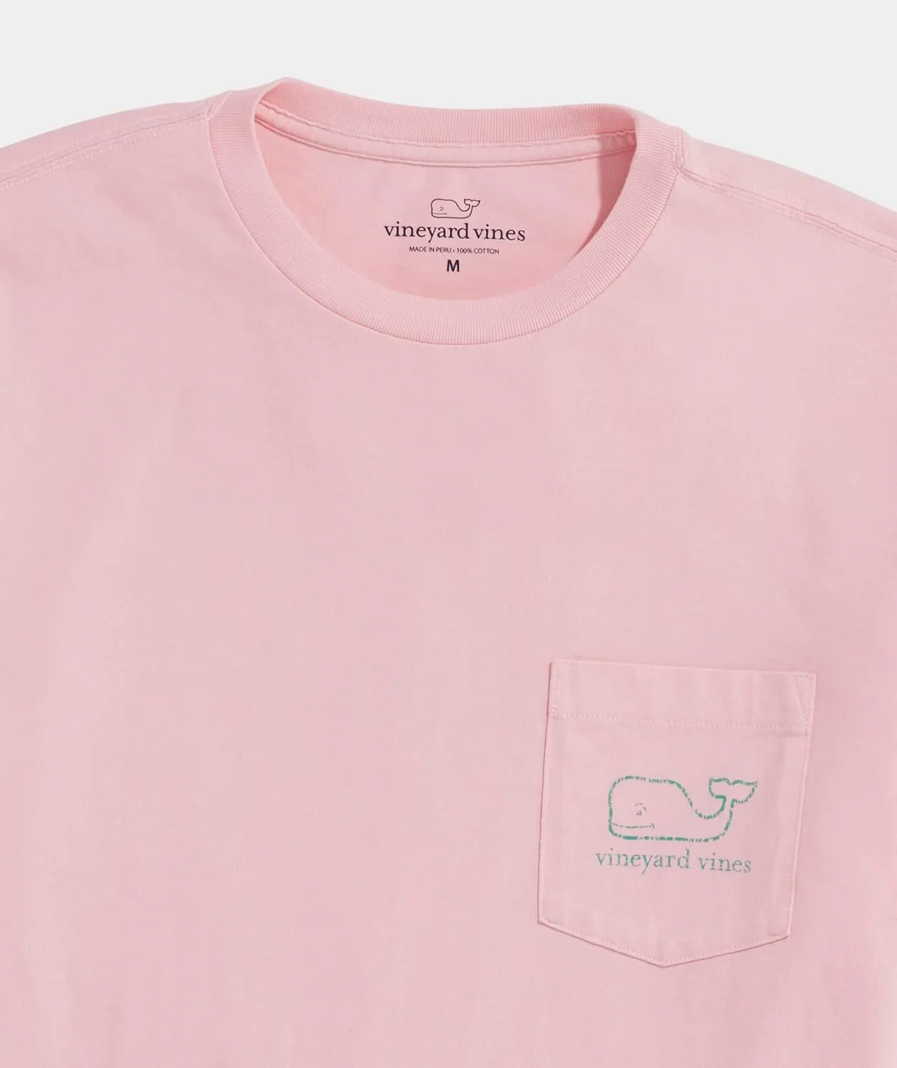 vineyard vines Men's Short-Sleeve Vintage Whale Pocket Tee