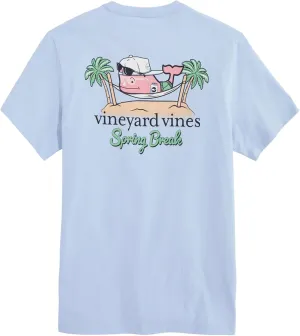 vineyard vines Men's Spring Break Hammock Whale Short-Sleeve Pocket Tee
