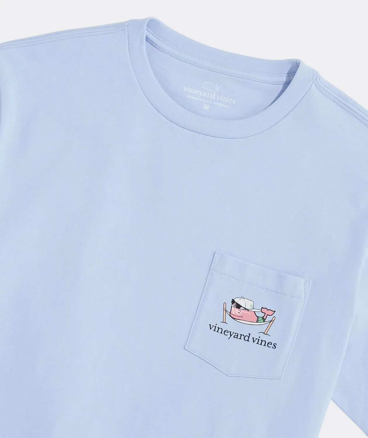 vineyard vines Men's Spring Break Hammock Whale Short-Sleeve Pocket Tee