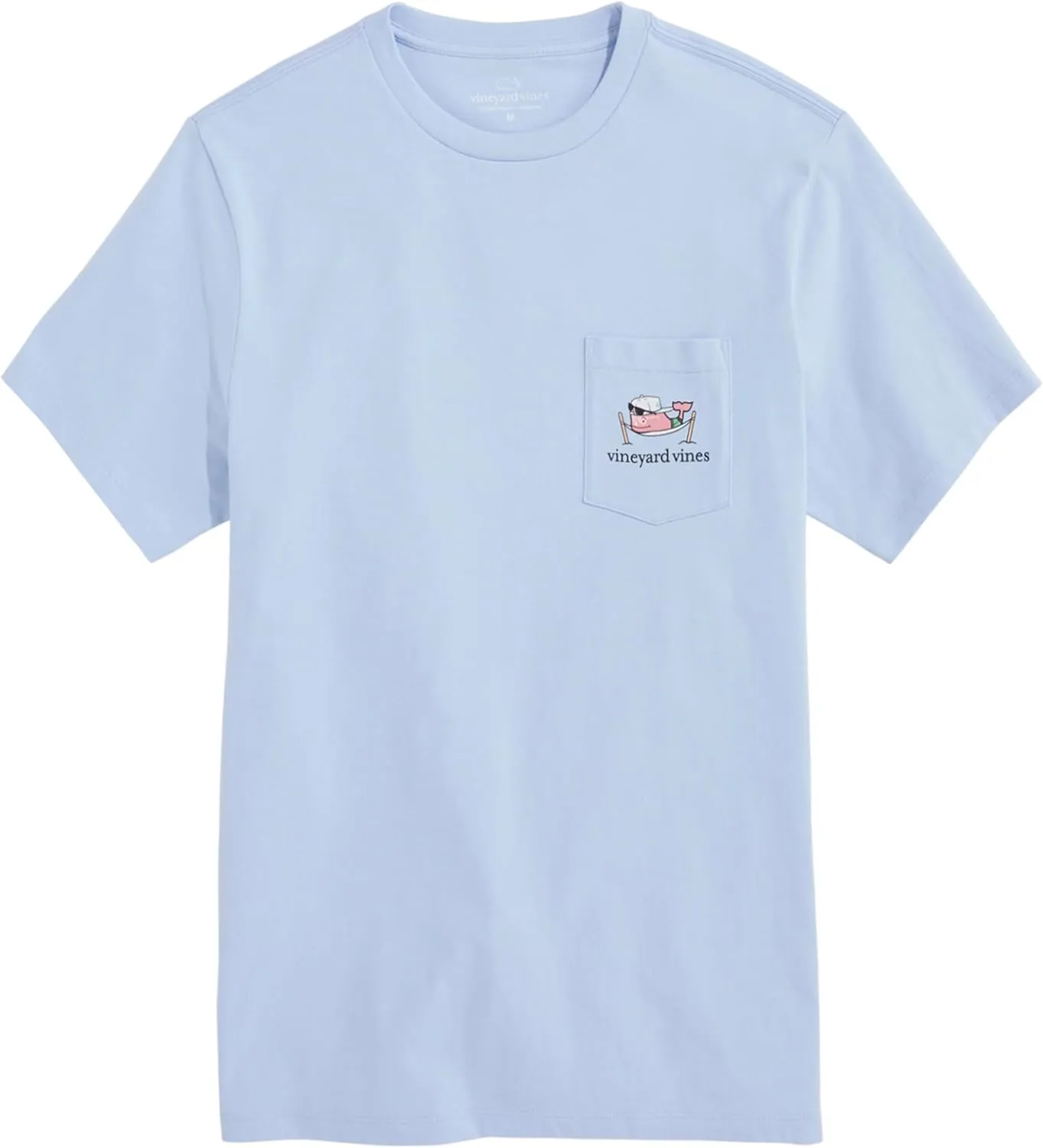 vineyard vines Men's Spring Break Hammock Whale Short-Sleeve Pocket Tee