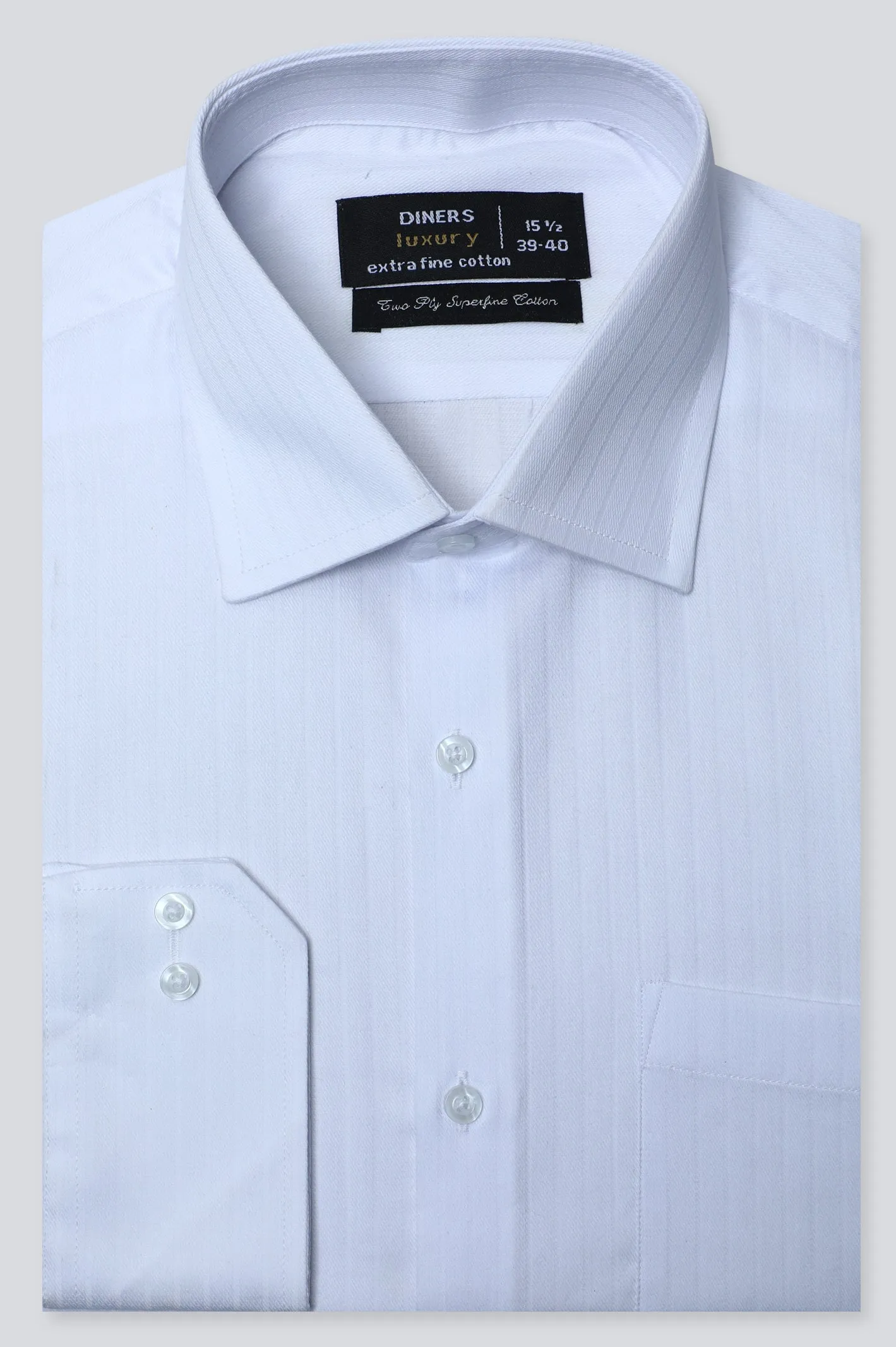 White Stripe Formal Shirt