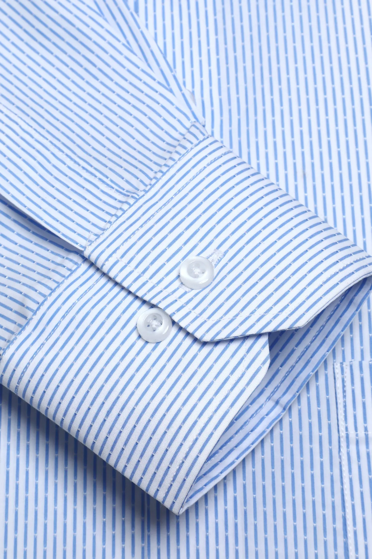 White Stripes Formal Shirt
