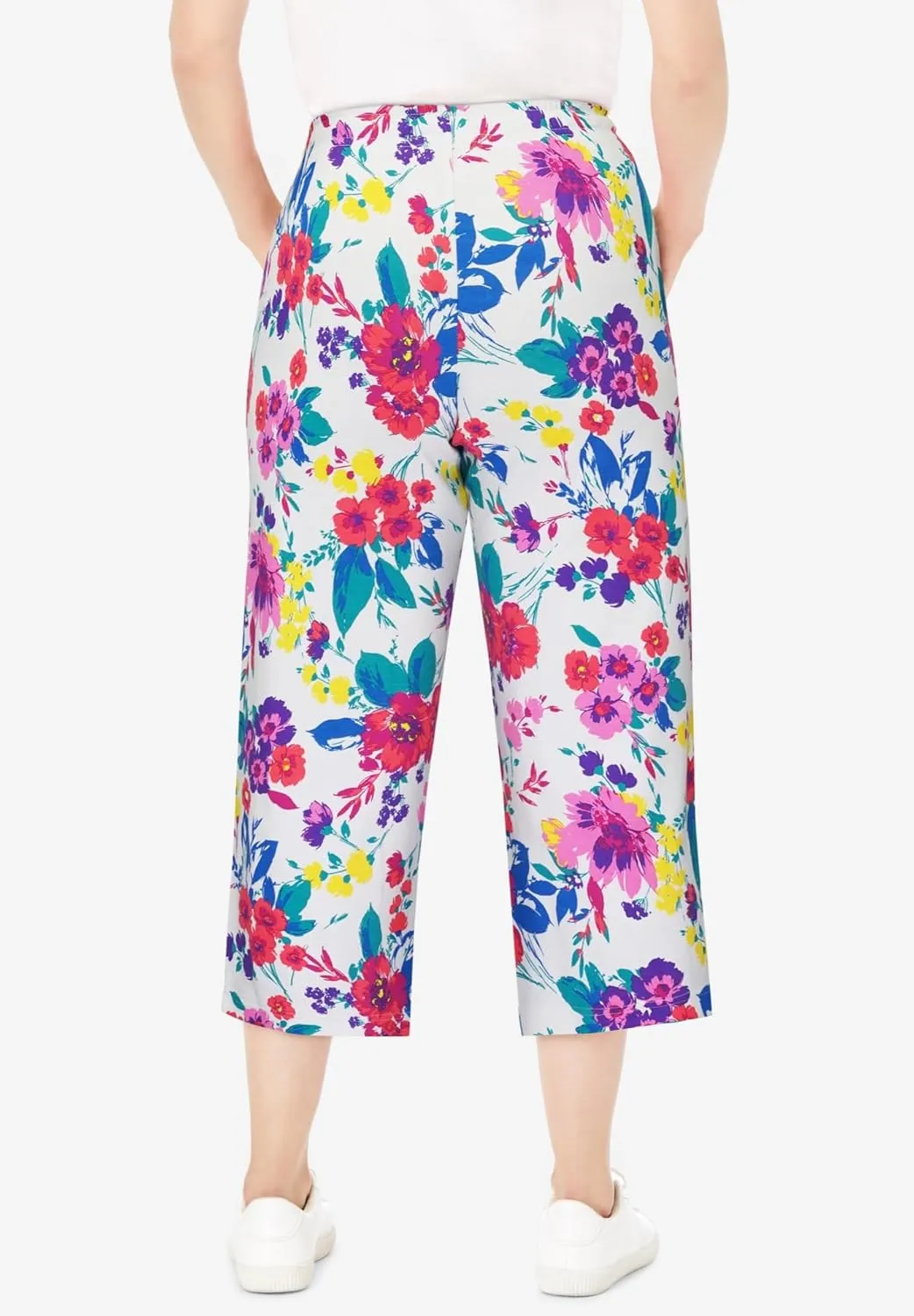 Woman Within Plus Size Sport Knit Capri Pant