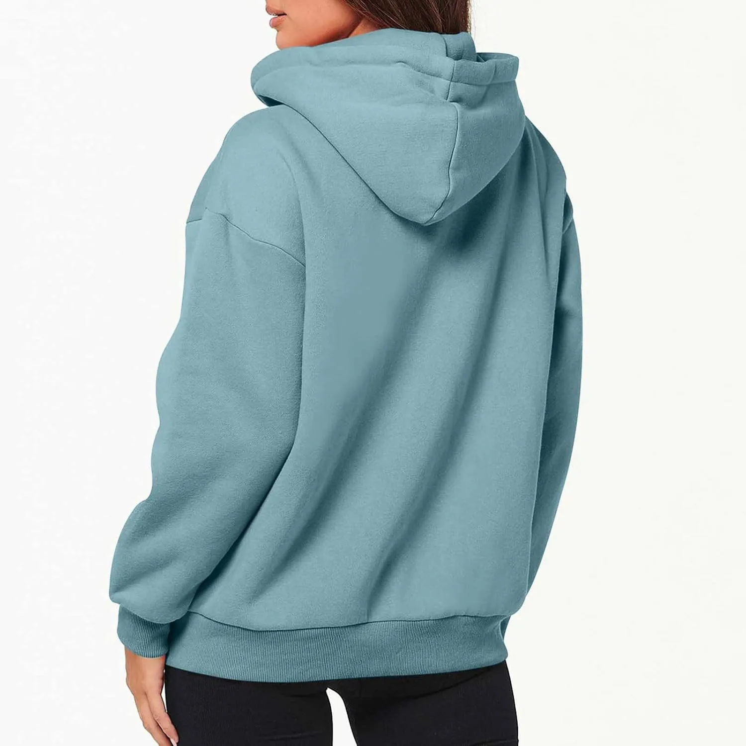 Women 2024 Zip Up Oversized Sweatshirt Long Sleeve Jackets Comfort Casual Sweaters Y2K Trendy Fall Fashion Clothes