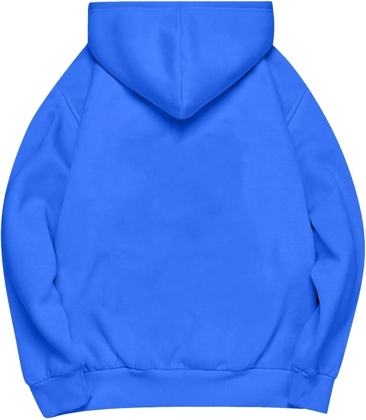 Women Oversized Hoodie Solid Color Drop Sleeve Imitation Cotton Sweatshirt Fashion Y2k Cute Loose Clothes with Pocket