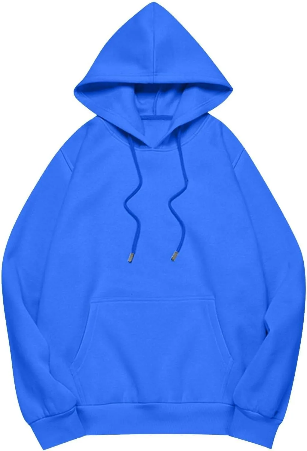 Women Oversized Hoodie Solid Color Drop Sleeve Imitation Cotton Sweatshirt Fashion Y2k Cute Loose Clothes with Pocket