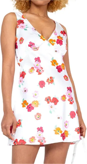 Women Sexy Floral Cami Mini Dress Y2k Low Cut Bodycon Short Tube Dress Sleeveless Backless Spaghetti Strap Sundress