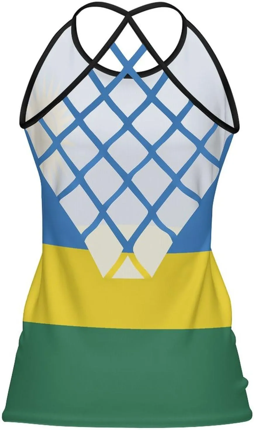 Women's Athletic Tank Saint Lucia Flag Casual Sleeveless Workout Shirts Top Slim Sports Vest Undershirt