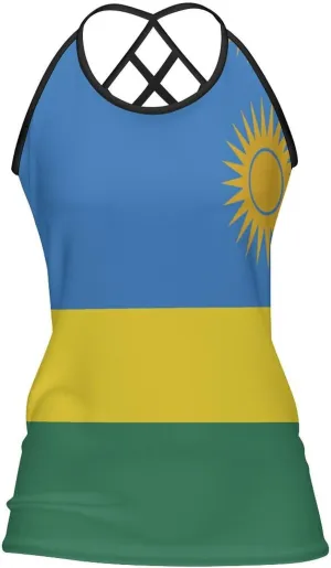 Women's Athletic Tank Saint Lucia Flag Casual Sleeveless Workout Shirts Top Slim Sports Vest Undershirt
